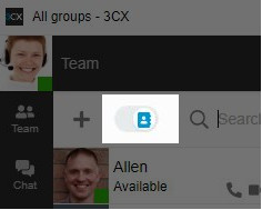 3CX how to edit team view toggle