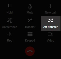 3CX how to attended transfer
