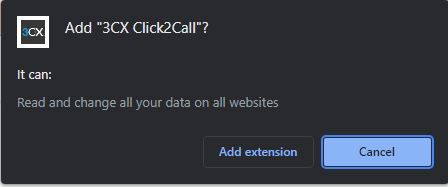 3CX Click2Call Add Extension