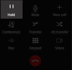 3CX how to place call on hold
