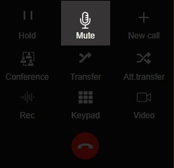 3CX how to mute yourself