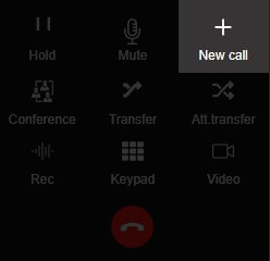 3CX how to add a new call