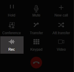 3CX how to record a call