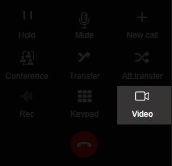 3CX how to switch form phone call to video call