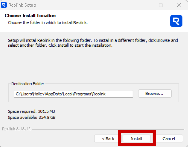 reolink_desktop_app_install_location_red_outline